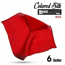 Red 6 inch Colored Silk- Professional Grade  