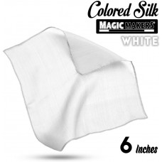 White 6 inch Colored Silk- Professional Grade  