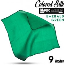 Emerald 9 inch Colored Silk- Professional Grade  
