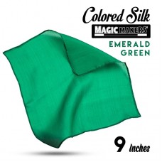 Green 9 inch Colored Silk- Professional Grade  
