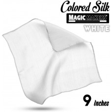White 9 inch Colored Silk- Professional Grade  