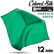 Green 12 inch Colored Silk- Professional Grade  