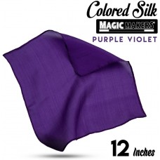 Purple Violet 12 inch Colored Silk- Professional Grade  