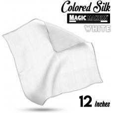 White  12 inch Colored Silk- Professional Grade  