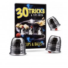 Cups & Balls Magic Training Combo With Aluminum Cups & Balls