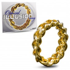 Gold Optical Illusion Ring