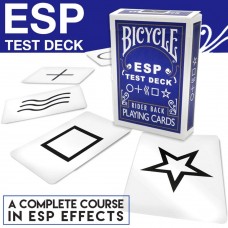 Bicycle ESP Test Deck with Magic Training Course