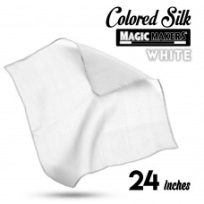 White 24 inch Colored Silk- Professional Grade