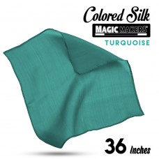 Turquoise 36 inch Colored Silk- Professional Grade